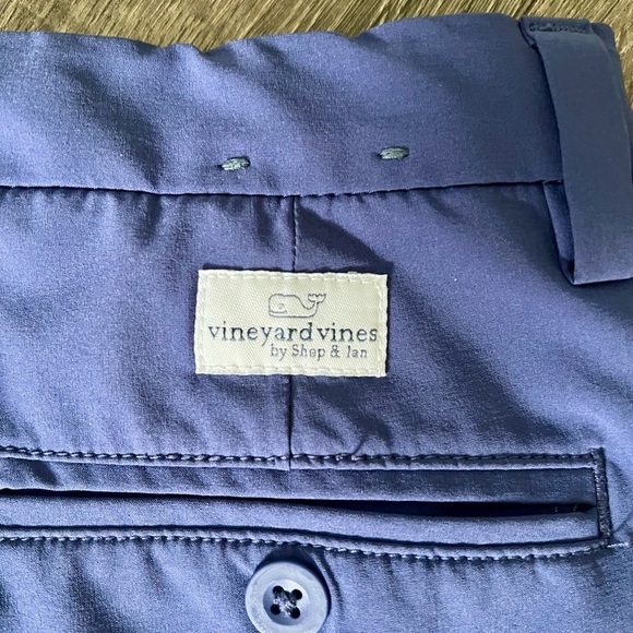 Vineyard Vines Performance Shorts Boys Size 10 medium Navy Blue youth preppy EUC - Picture 4 of 4